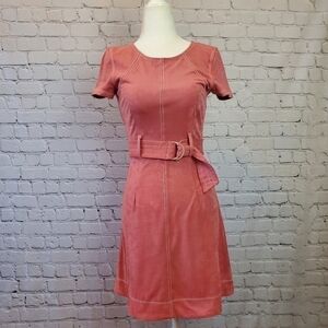𝅺ROSE Harlow Pink Belted Dress sz. XS